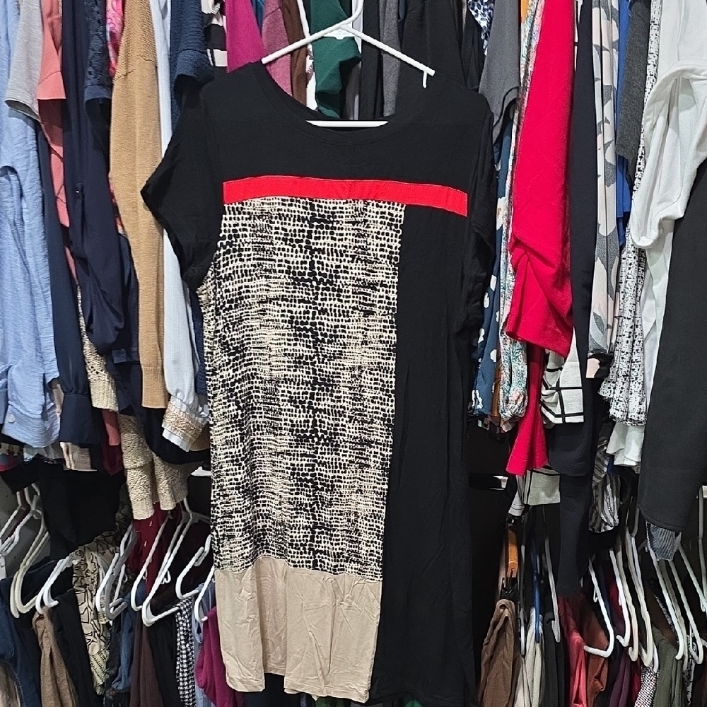 Stylish Black and Red Women's Dress